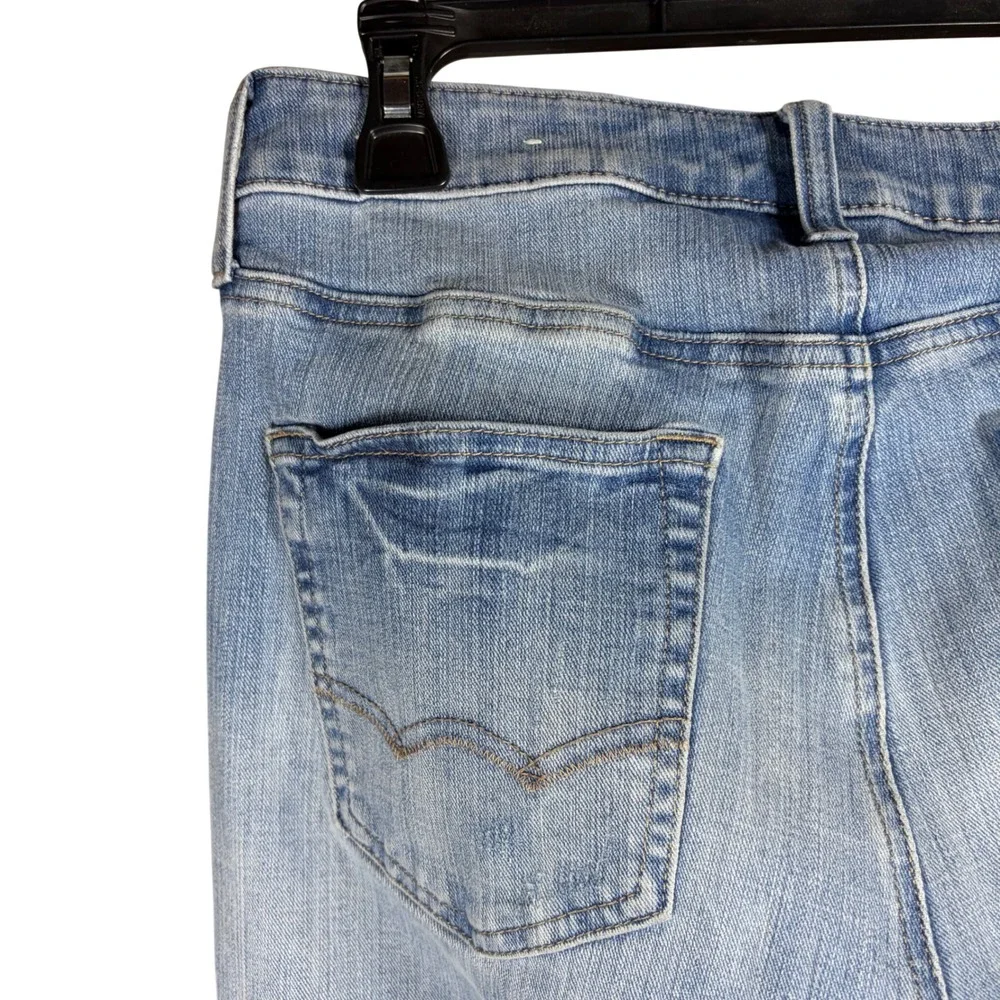 American Eagle Extreme Flex 4 Slim Jeans Light Wash Blue Mens 30x30 Denim - Picture 10 of 14